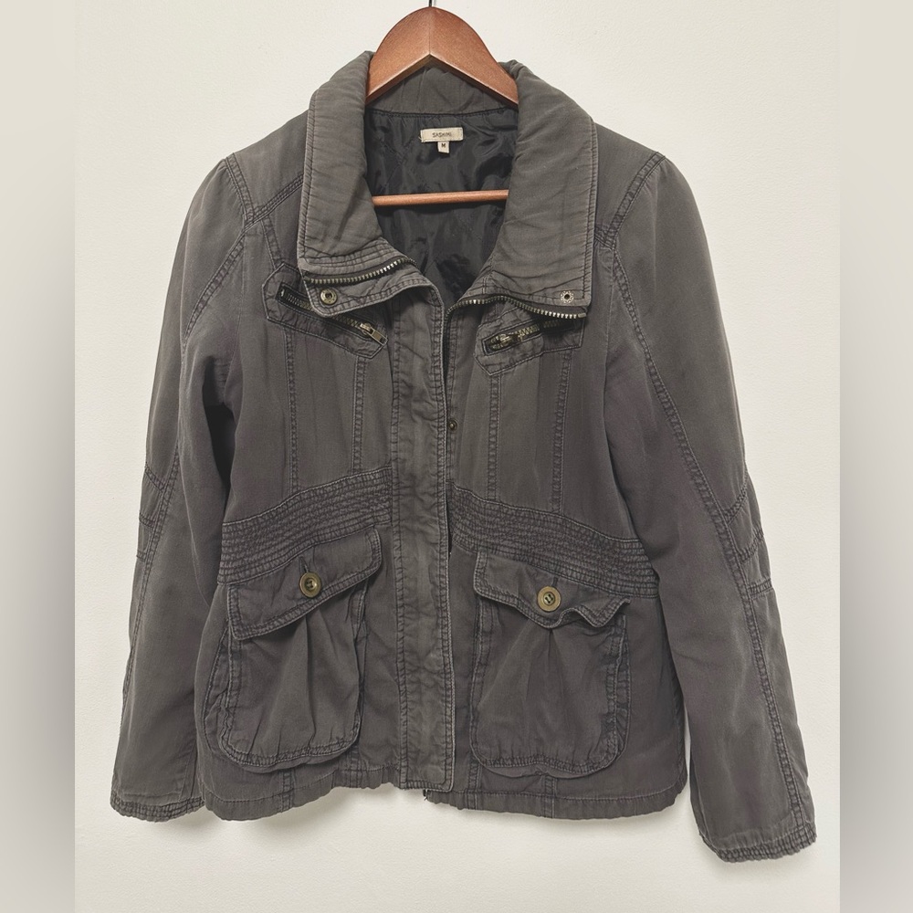 Sashimi Blue Gray Utility Jacket SIZE M